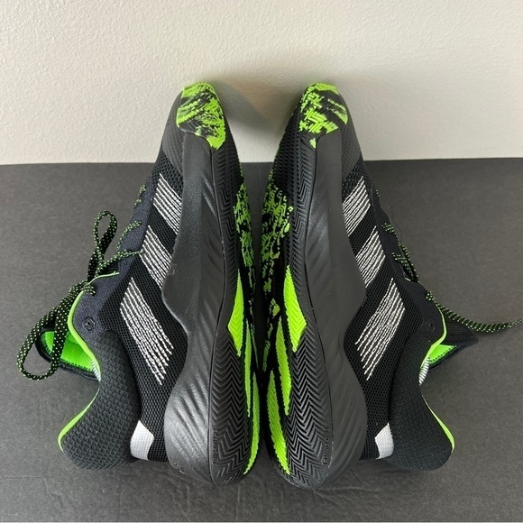 Adidas D.O.N. Issue 1 Marvel Stealth Spider-Man Black Green Basketball Shoes - Picture 6 of 8